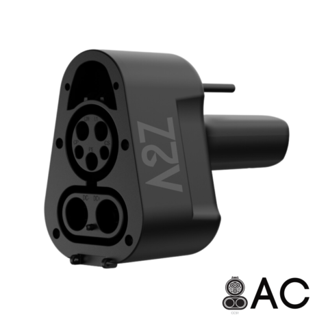 Adaptateur A2Z Thunderstorm Lite — CCS1 vers NACS (AC, Ford Pro / GM PowerShift)