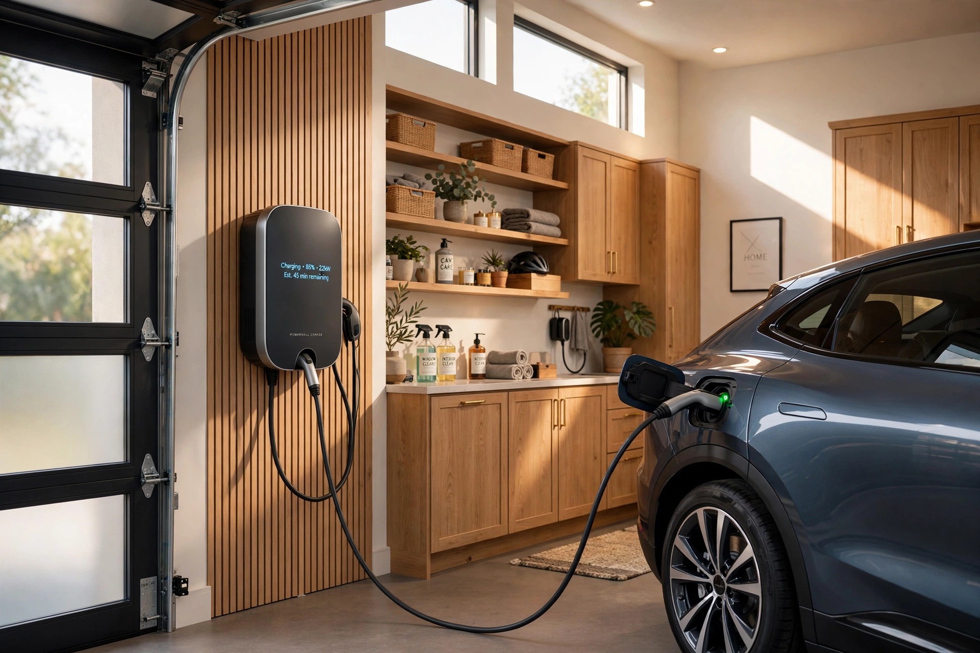 Borne de recharge résidentielle
