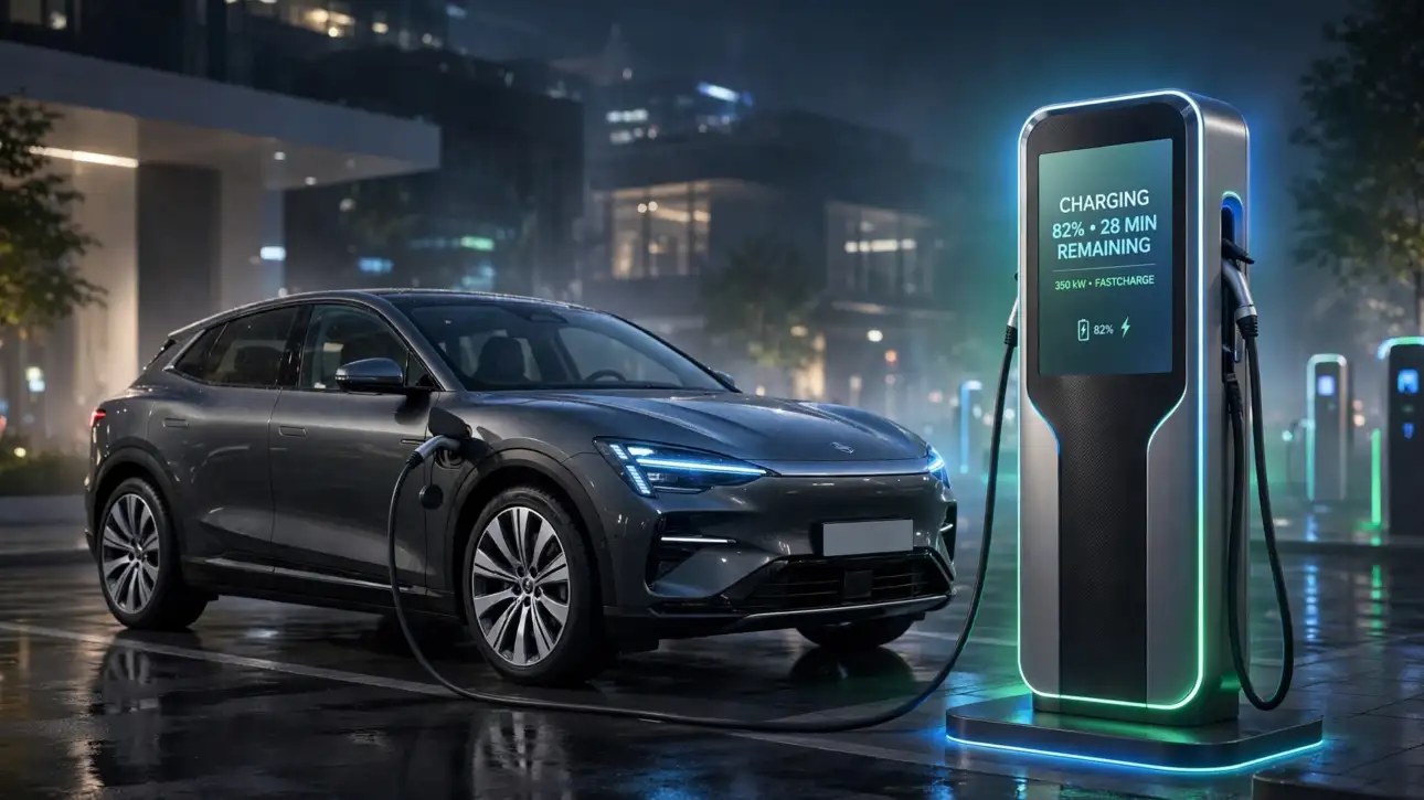 Borne de recharge pour véhicule électrique, recharge premium
