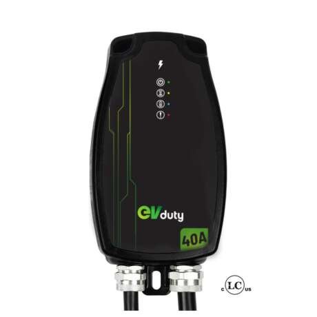 Borne EVduty-50 portable — 40 A — fiche NEMA 14-50P
